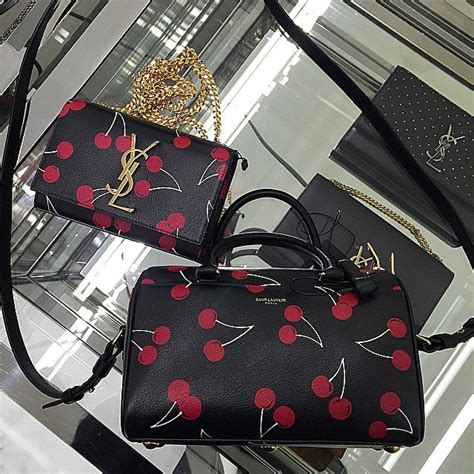 cherry ysl bag